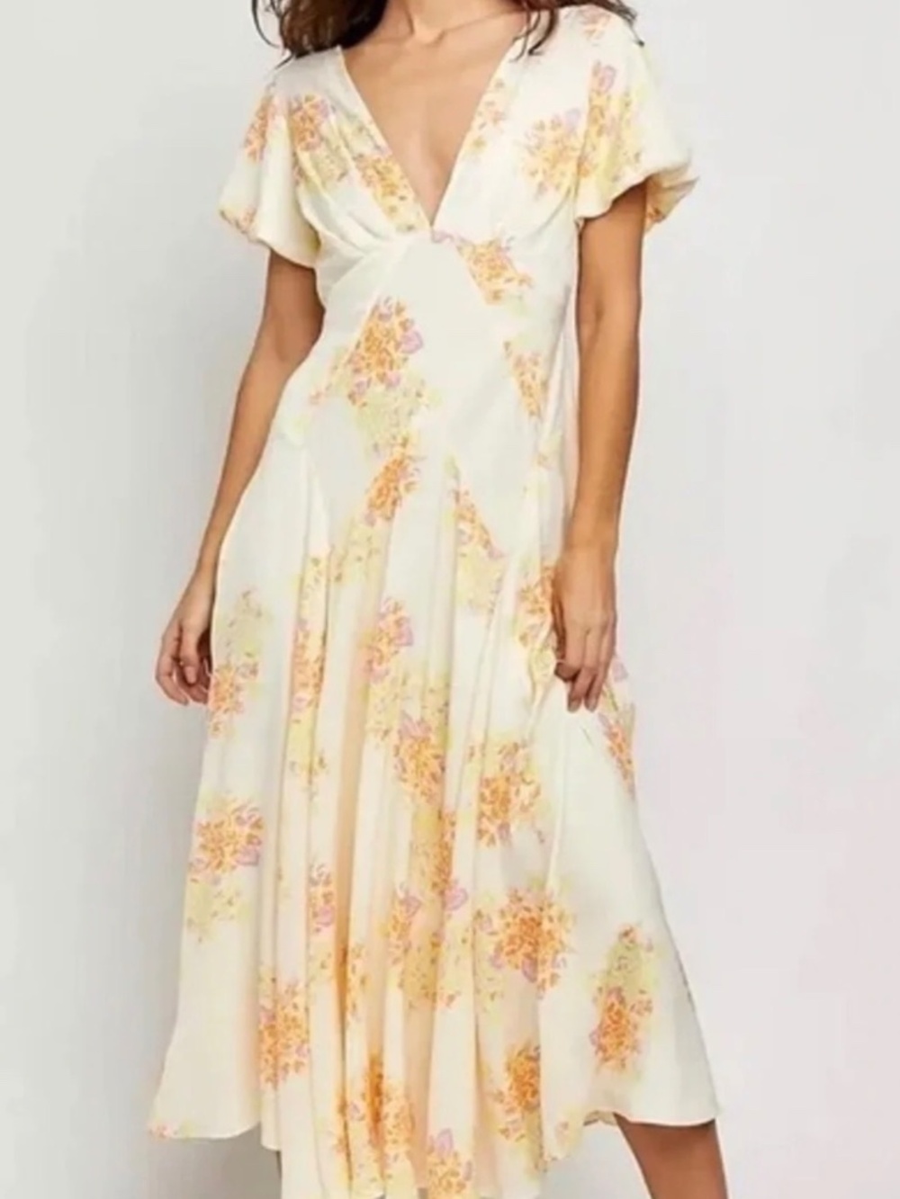 Free People Laura Printed Midi - XS